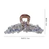 Novo Presilha de Cabelo de Cristal de Alto Padrão 2025, Feita à Mão com Fio, Exquisite para Mulheres, Pente de Cabelo Completo Tendência