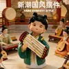 Figura Creativa Estilo Antiguo Dinastía Tang, Adorno de Muñeca Hanfu, Artesanía Decorativa de Resina de Gama Alta para Escritorio, Amazon Transfronterizo