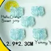 Laço de três dimensões transparente pequeno pingente DIY joias perfuradas enfeites de miçangas acessórios de acrílico acessórios