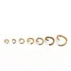 100/Paquete Anillo Abierto de Acero Inoxidable Chapado al Vacío en Oro DIY Hecho a Mano Anillo de Conexión para Collar Pulsera Anillo