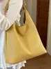 Yuezhi 2026 Verão Nova Bolsa Tote Tecida Vintage Casual Versátil para Ombro, Axila, Mão Grande Capacidade