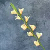 Flor individual de gladiolo artificial de 9 cabezas para arreglos de boda, arreglos florales, decoración del hogar, adornos de flores artificiales transfronterizos al por mayor