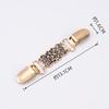 Pinza para chal estilo retro europeo y americano, para suéter, con hebilla de toalla de seda con incrustaciones de diamantes, para mujer, broche antiluz, para cuello, bufanda, accesorios de aleación