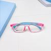 El nuevo marco de gafas ovaladas para estudiantes infantiles se puede equiparar con el número de almohadillas nasales suaves de silicona de tres puntos gafas ópticas Danyang