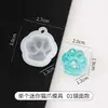 Molde para Colgante de Pegamento de Cristal DIY Molde de Silicona Cúbico Molde para Colgante de Suéter Molde para Colgar Molde para Collar
