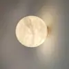 Luminária de parede para cabeceira de quarto de mármore transfronteiriça, luminária de parede de designer criativo nórdico para sala de estar, escritório de vendas, saguão, hotel