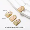 Accesorios Tradicionales de Oro con Goteo de Aceite de Alta Retención de Color, Piezas para Joyería Hecha a Mano DIY, Accesorios para Pulseras, Colgantes y Dijes