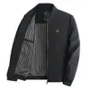 Chaqueta para hombre de mediana edad y mayor, abrigo de papá para primavera y otoño, chaqueta casual para hombre de mediana edad con cuello alto, abrigo de primavera para abuelo