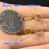 Plata de Ley S925 Chapada en Oro Completamente Diamantada Micro-Pavimentada Zirconia Separador Pulsera de Cristal Separador Pulsera Collar Accesorios Hechos a Mano para Manualidades