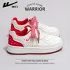 Zapatillas Blancas Warrior Wxy-Q099N para Mujer 2026 Nuevo Estilo Coreano Versátiles Zapatos Deportivos Casuales Estilo Vibe (Magia)