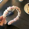 Diadema con Diseño de Corona Alta para Hacer que el Rostro Parezca Más Pequeño, Lujo Ligero, Antideslizante, Tejido, Patrón de Cuadros y Lunares, Sensación de Alta Gama para Adultos y Mujeres Jóvenes