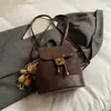 Bolso Cubo Versátil de Nicho Coreano, Bolso Grande de Capacidad Casual para el Trabajo, Mochila de Alta Gama, Mochila Escolar
