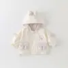 Novo Estilo de Outono para Bebês Meninas: Jaqueta Patchwork Xadrez Fofa e Doce de Algodão Puro Classe A, Casaco Estiloso de Outono