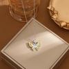 Corrente para Clavícula Borboleta Europeia e Americana Transfronteiriça Gota de Óleo Super Fada Luxo Leve Moda Versátil Design Nicho Feminino Item Transfronteiriço de Aço Titânio