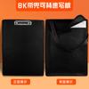 8K Black Sketch Board Especial para Estudantes de Arte 8 Open Picture Clip 6K Art Sketch Student Drawing Board Bag Saco de Madeira com Bolso