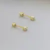Aretes Cuadrados de Tornillo, Aretes Elegantes Negros, Aretes para Pareja, Modernos, Sencillos, Versátiles, Personalizables, Aretes Compactos