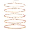Popular Europeo y Americano Nuevo Pulsera Apilable Cadena Pulsera Set Simple y de Moda 2024 Moda Tendencia Modelo para Mujer
