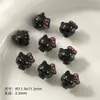 Dulce fresco rosa negro aleación oso lazo amor con cuentas diy pulsera de mano collar de cuentas accesorios de joyería material