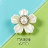 Acessórios para Tamancos de Pérola Sintética ABS, Flores de Strass, Flores de Cinco Pétalas, Presilhas de Cabelo DIY, Decorações para Roupas, Acessórios de Cabelo, Atacado