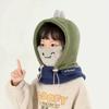 Chapéus Infantis Estilo Coreano Bebê Mesmo Estilo Série Bege Outono e Inverno À Prova de Vento Proteção de Orelha Quentes Chapéus de Tricô para Meninos e Meninas