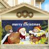 Tela de Fondo Navideño Tela de Decoración Festiva Tela para Diseño de Puerta de Garaje Tela Colgante Pancarta para Fiesta Navideña Tapiz Nuevo Transfronterizo