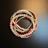 Pulsera de cuentas bohemia multicapa, pulsera de estilo étnico con estrella de mar y concha estilo vacacional, joyería para mujer al por mayor