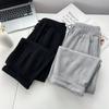 Otoño Nuevo estilo coreano chica gordita adelgazante casual color sólido pantalones harem talla grande moda mujer 7037