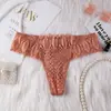 Calcinhas de Renda Leve de Luxo para Mulheres com Tiras Cruzadas, Cintura Média-Baixa Sexy, Fio Dental Fino Sem Costura, Calcinhas de Renda com Cadarço de Comércio Exterior para Mulheres