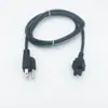 Cable adaptador de corriente para computadora de enchufe americano de tres clavijas con cola de Mickey Mouse cola de ciruela estándar americano de 3 orificios