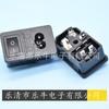 Enchufe de Corriente AC Certificado CE con Interruptor y Fusible, Enchufe de Tres Pines en Forma de 8 con Interruptor