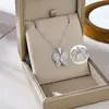 Suprimento Transfronteiriço Fofo Pingente de Borboleta Microincrustado com Zircônia Acessórios Colar de Aço Titânio para Mulheres Não Desbota Leve Luxo Gargantilha
