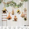 Jardim de Infância Ninho de Pássaro Decoração Suspensa Criativa Ambiental Estilo Floresta Material de Arranjo de Ambiente de Canto Natural Pingente Folha Verde Cipó Ninho de Pássaro