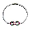 Pulsera de circón de colores de temperamento retro moda medieval única de nicho s8419
