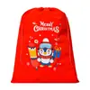 Bolsa de Regalo Grande de Terciopelo para Navidad, Bolsa Personalizada de Terciopelo Reutilizable con Cordón para Envoltura Navideña y Almacenamiento