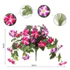 Flores Artificiales de Venta Caliente Transfronteriza, 7 Ramas, 12 Ramas de Enredaderas de Campanilla Artificiales, Flores Falsas de Flor Trompeta, Flores Artificiales de Seda Colgantes para Decoración del Hogar