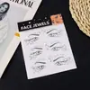 Pegatinas de Diamantes de Cristal Acrílico Brillantes Transfronterizas Decoración Facial de Belleza Personalizada DIY Pedrería Estilo de Maquillaje Europeo y Americano Lindo