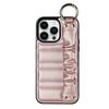 Correa de muñeca plisada adecuada para Apple 14ProMax, correa de muñeca con anillo, funda de cuero para teléfono móvil, soporte para iPhone 13, protección contra caídas