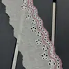 6cm Hueco Algodón Puro Encaje Bordado DIY Hecho a Mano Colorido Accesorios Decorativos para Faldas DIY