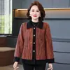 Abrigo de Otoño para Madre, Chaqueta de Lana Estilo Pequeño Fragante para Primavera y Otoño, Chaqueta para Mujer Tallas Grandes para Personas de Mediana Edad y Mayores, Nuevo Modelo 2026