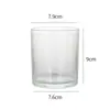 Copo de Vela Transfronteiriço Copo de Vela Espesso Simples Copo de Vidro Transparente para Aromaterapia Ornamentos de Fragrância para Casa Suporte de Vela para Ambiente