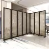 Biombo Estilo Chino para Sala de Estar y Dormitorio, Moderno Sencillo Entrada de Casa Madera Maciza Plegable Móvil