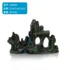 Acuario paisajismo decoración de rocalla artificial con plantas acuáticas, piedra de dragón verde simulada gris, adornos de cueva escondite, juego completo