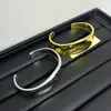 Pulsera de Moda Brillante con Forma de Arco Irregular para Mujer, Pulsera de Gama Alta Estilo Ins para Primavera y Verano, Simple y Versátil, Joyería de Pulsera Elegante
