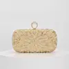 Bolso de mano para la noche personalizable, de venta caliente transfronteriza, con incrustaciones de pedrería y perlas, el color y la tela pueden ser proporcionados y seleccionados por el cliente
