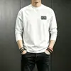 Camiseta de marca de moda otoño manga larga estilo callejero retro camiseta nuevo estilo de moda marca de moda americana camiseta blanca capa base