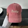 Gorra de Béisbol Bordada con Letras Bachnow Visera Suave Estilo Coreano Adelgazante para Mujer Circunferencia de Cabeza Grande Versátil