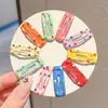 Pinzas para el pelo de niña, pinzas BB de gota de agua coloridas, accesorios para el pelo de niñas pequeñas, pinzas para flequillo de frente, pinzas para el pelo de patillas laterales