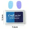 Almofada de Tinta Duas Cores com Fundo Branco e Formato de Cintura Côncava para Pintura Infantil e Grafite DIY Pintura a Dedo, Materiais e Ferramentas de Arte