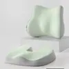 Cojín lumbar de espuma viscoelástica transfronterizo para oficina, almohadilla para silla transpirable y alivio de presión para sentarse a largo plazo, apto para todas las estaciones, específicamente para después de la cirugía de hemorroides