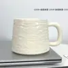 Tazas Cerámicas Grandes de Alta Capacidad al por Mayor para Uso Doméstico, Vasos de Agua de Nuevo Estilo Sencillos de Alto Valor para Parejas con Tapas y Cucharas, Envío Gratis